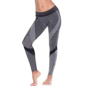 NUX London Leggings NWT‎ Heathered Charcoal and Black Medium Compression Small